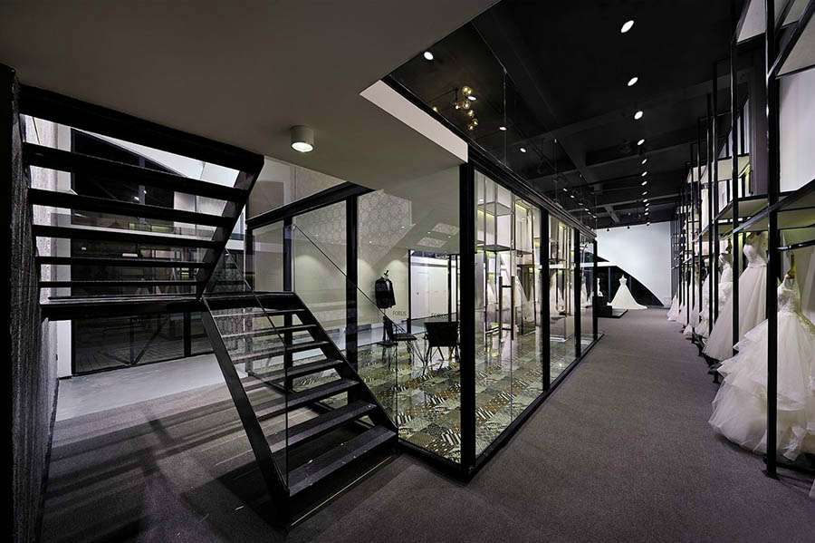 工業風婚紗攝影店裝修設計效果圖