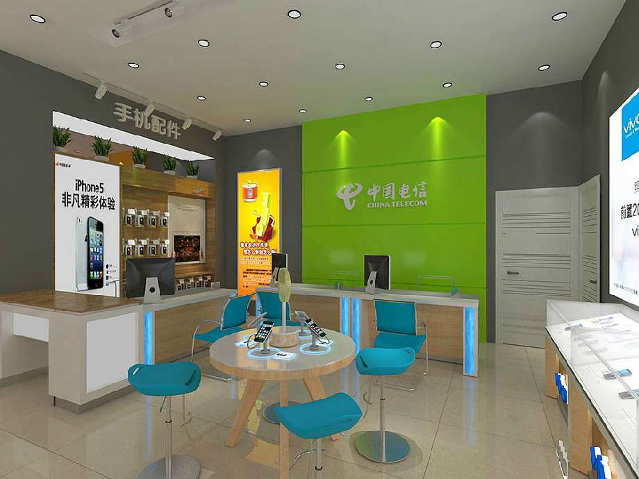 手機營業(yè)廳裝飾設計效果圖