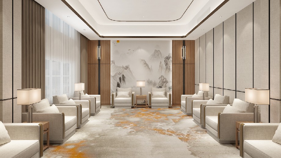 鄭州職業(yè)學(xué)院會(huì)議室設(shè)計(jì)裝修效果圖