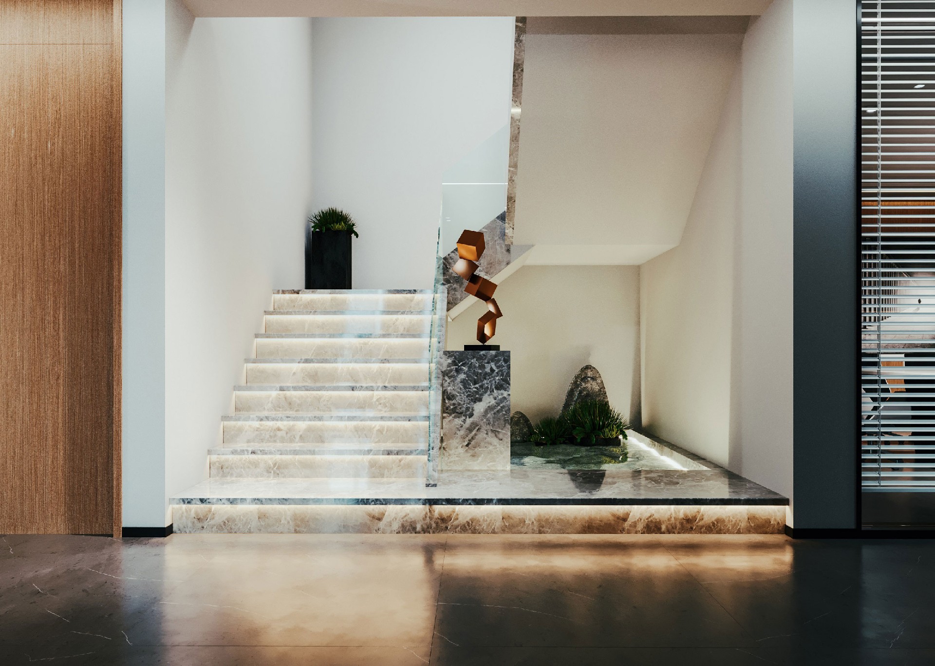 1300平米集團(tuán)公司辦公室裝修設(shè)計效果圖