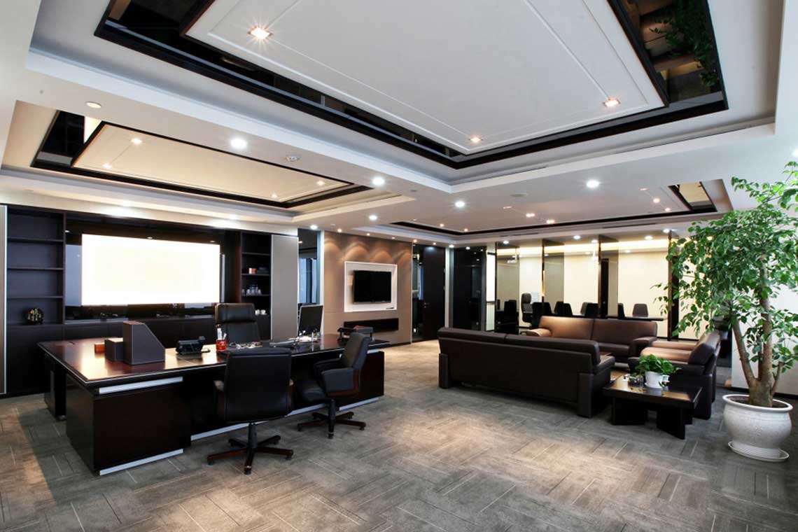 老板辦公室設計效果圖-老板辦公室裝修圖集