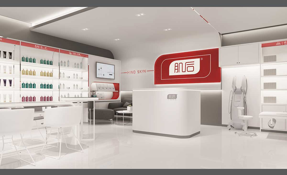 連鎖美妝店面設(shè)計裝修效果圖