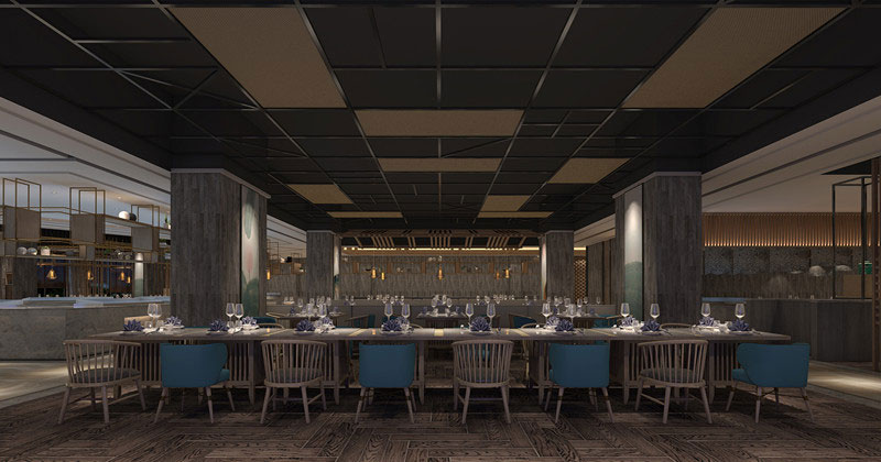 洛陽480平米中餐廳裝修設(shè)計效果圖