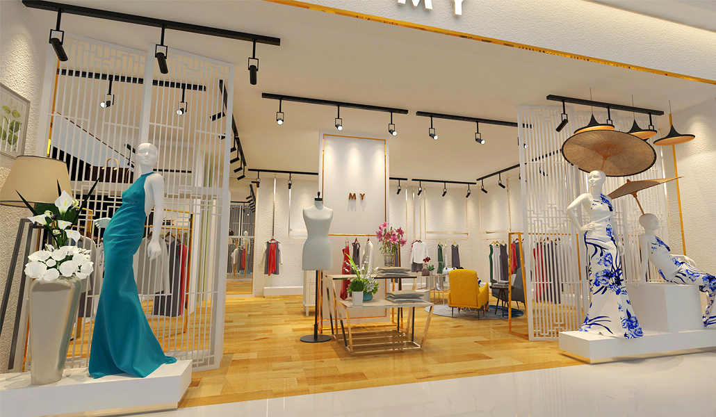 45平米女裝專(zhuān)賣(mài)店裝修設(shè)計(jì)效果圖