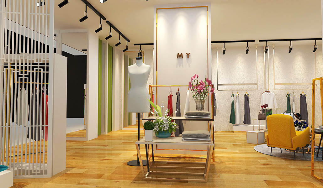 45平米女裝專(zhuān)賣(mài)店裝修設(shè)計(jì)效果圖