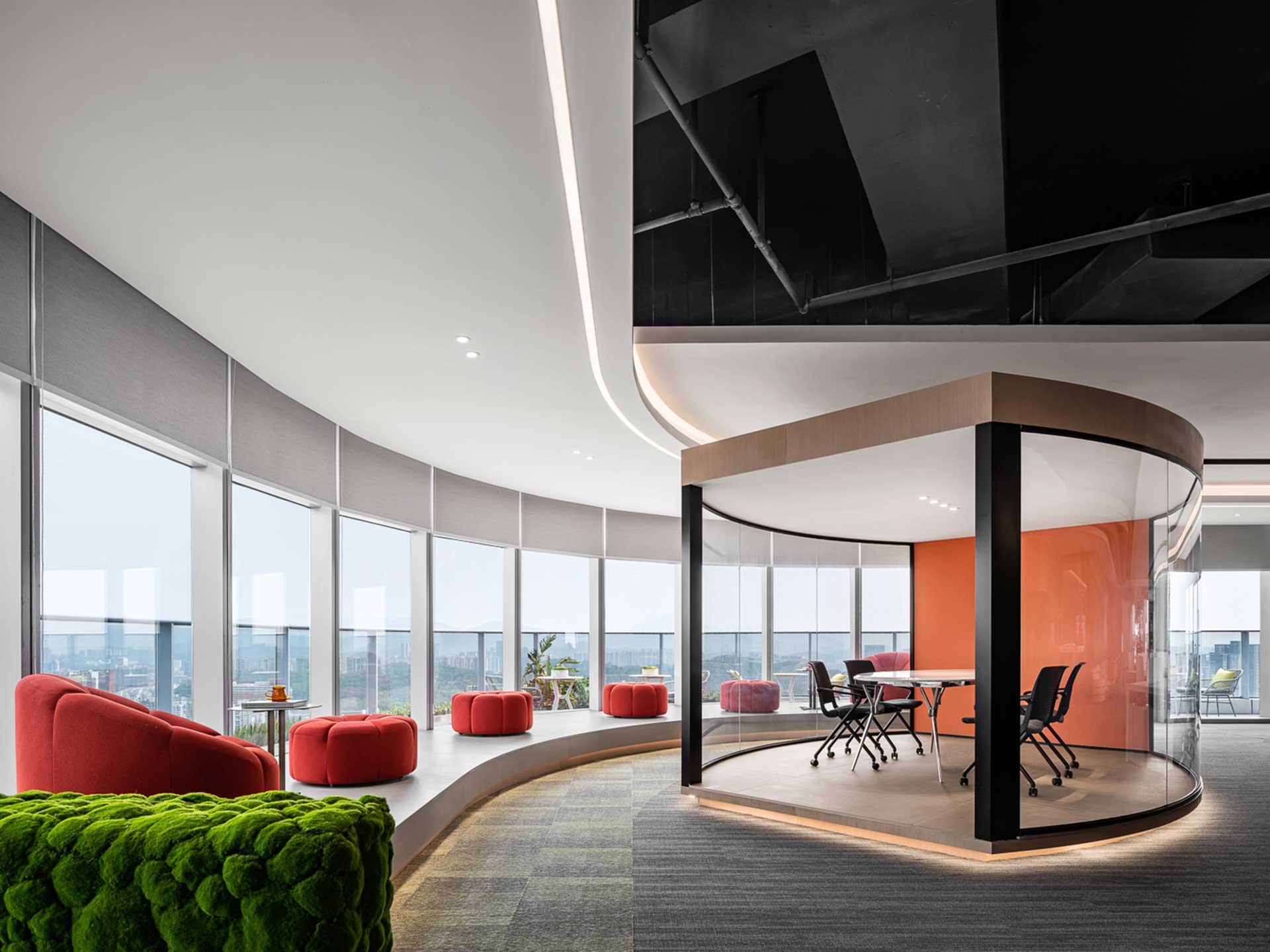 1050平米辦公室設計裝修效果圖