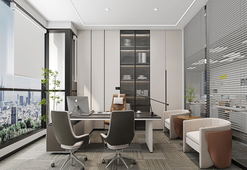 315平米科技公司辦公室設(shè)計裝修效果圖
