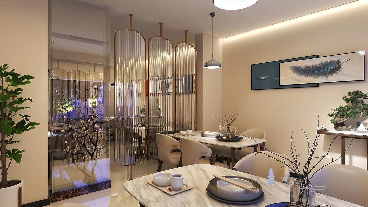 456平米中式餐廳裝修設(shè)計效果圖